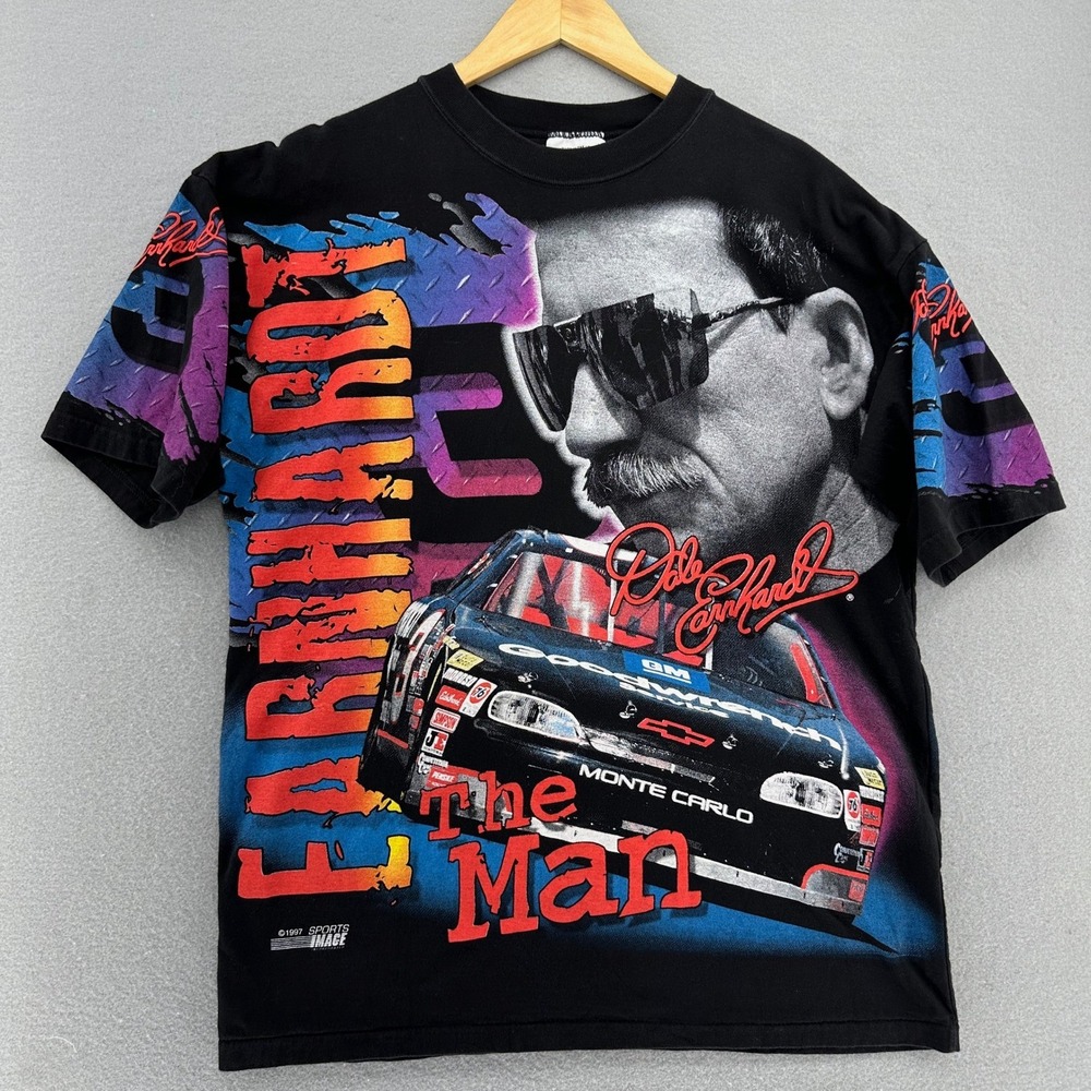 1997 Dale Earnhardt The Man Born To Run Nascar Racing T Shirt Chase Nascar L VTG